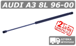 AUDI A3 8L 96-99, SIŁOWNIK KLAPY BAGAŻNIKA HATCHBACK - POLCAR
