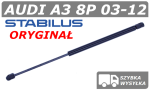 AUDI A3 8P SIŁOWNIK MASKI POKRYWY SILNIKA - STABILUS