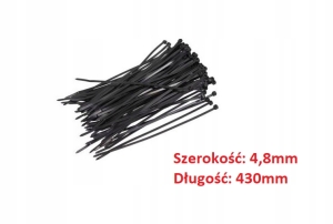OPASKA PLASTIKOWA ZACISKOWA TRYTYTKA 43CM 100szt