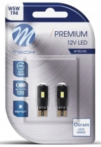 ŻARÓWKI LED W5W MTECH OSRAM 6SMD 5630 BIAŁA CANBUS