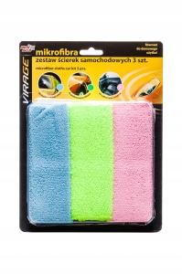 MOJE AUTO VIRAGE ZESTAW 3 ŚCIERECZKI Z MIKROFIBRY