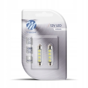 ŻARÓWKI LED C5W 41mm 4xSMD5050 CANBUS BIAŁA 2SZT