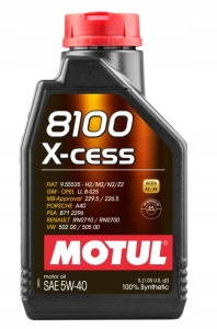 MOTUL 8100 X-CESS 5W40 OLEJ SILNIKOWY SYNTETYK 1 L