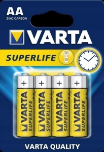 VARTA SUPERLIFE BATERIE AA R6P 4 SZTUKI KOMPLET