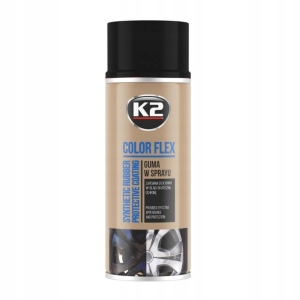 K2 COLOR FLEX GUMA W SPRAYU SPREJU CZARNA POŁYSK