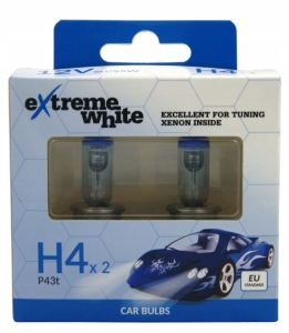2X ŻARÓWKA BOSMA EXTREME WHITE H4 12V 60/55W P43T