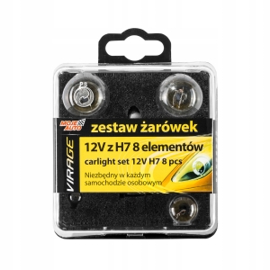 MOJE AUTO ZESTAW ŻARÓWEK 12V Z H7 8 ELEMENTÓW