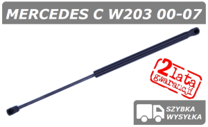MERCEDES C KLASA W203 SIŁOWNIK KLAPY BAGAŻNIKA COUPE - POLCAR