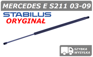 MERCEDES E KLASA S211  SIŁOWNIK MASKI, POKRYWY SILNIKA KOMBI - STABILUS