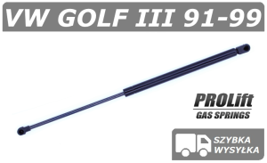 VW GOLF III SIŁOWNIK MASKI POKRYWY SILNIKA KABRIOLET - PROLIFT