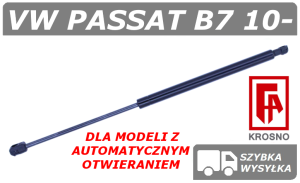VW PASSAT B7 SIŁOWNIK KLAPY BAGAŻNIKA VARIANT / KOMBI Z AUTOMATYCZNYM OTWIERANIEM - KROSNO