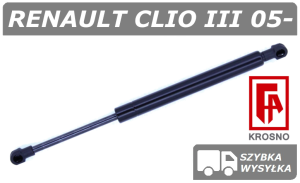 RENAULT CLIO III SIŁOWNIK KLAPY BAGAŻNIKA HATCHBACK - KROSNO