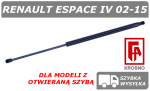RENAULT ESPACE IV SIŁOWNIK KLAPY BAGAŻNIKA Z OTWIERANĄ SZYBĄ - KROSNO