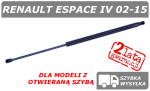 RENAULT ESPACE IV SIŁOWNIK KLAPY BAGAŻNIKA Z OTWIERANĄ SZYBĄ - POLCAR