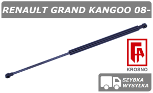 RENAULT GRAND KANGOO 08-, SIŁOWNIK KLAPY BAGAŻNIKA - KROSNO
