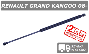 RENAULT GRAND KANGOO 08-, SIŁOWNIK KLAPY BAGAŻNIKA - POLCAR