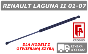 RENAULT LAGUNA II SIŁOWNIK KLAPY BAGAŻNIKA GRANDTOUR / KOMBI Z OTWIERANĄ SZYBĄ - KROSNO