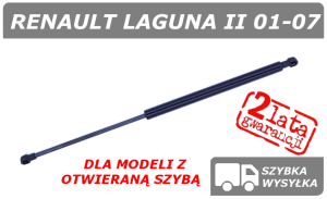 RENAULT LAGUNA II SIŁOWNIK KLAPY BAGAŻNIKA GRANDTOUR / KOMBI Z OTWIERANĄ SZYBĄ - POLCAR