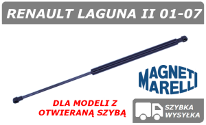 RENAULT LAGUNA II SIŁOWNIK KLAPY BAGAŻNIKA GRANDTOUR / KOMBI Z OTWIERANĄ SZYBĄ - MAGNETI MARELLI