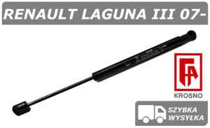RENAULT LAGUNA III SIŁOWNIK SZYBY / OKNA W KLAPIE BAGAŻNIKA GRANDTOUR / KOMBI - KROSNO