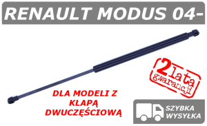 RENAULT MODUS SIŁOWNIK KLAPY BAGAŻNIKA 2 CZĘŚCIOWEGO HATCHBACK - POLCAR