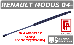 RENAULT MODUS SIŁOWNIK KLAPY BAGAŻNIKA 1 CZĘŚCIOWEGO HATCHBACK - KROSNO