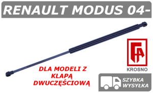 RENAULT MODUS SIŁOWNIK KLAPY BAGAŻNIKA 2 CZĘŚCIOWEGO HATCHBACK - KROSNO