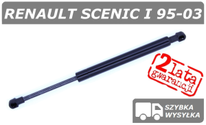 RENAULT SCENIC I SIŁOWNIK SZYBY / OKNA W KLAPIE BAGAŻNIKA - POLCAR