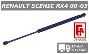 RENAULT SCENIC RX4 SIŁOWNIK SZYBY / OKNA W KLAPIE BAGAŻNIKA - KROSNO