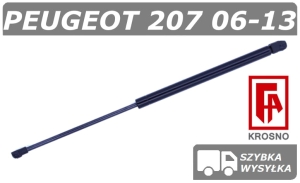 PEUGEOT 207 SIŁOWNIK KLAPY BAGAŻNIKA HATCHBACK - KROSNO