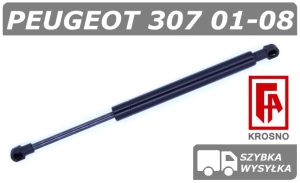 PEUGEOT 307 SIŁOWNIK KLAPY BAGAŻNIKA HATCHBACK - KROSNO
