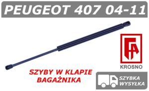 PEUGEOT 407 SIŁOWNIK SZYBY / OKNA W KLAPIE BAGAŻNIKA SW KOMBI - KROSNO