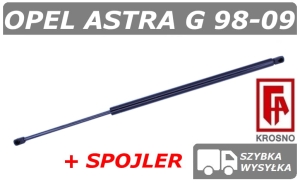 OPEL ASTRA II G  + SPOJLER SIŁOWNIK KLAPY BAGAŻNIKA HATCHBACK - KROSNO