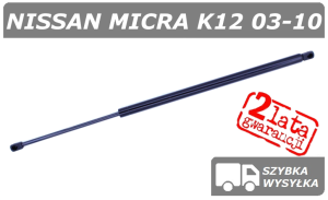 NISSAN MICRA K12 III SIŁOWNIK KLAPY BAGAŻNIKA HATCHBACK - POLCAR