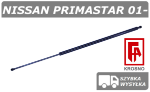 NISSAN PRIMASTAR SIŁOWNIK KLAPY BAGAŻNIKA - KROSNO
