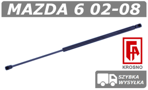 MAZDA 6 (GG GY) SIŁOWNIK KLAPY BAGAŻNIKA HATCHBACK - KROSNO