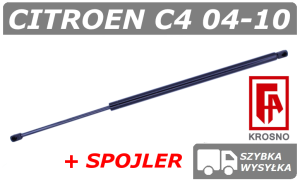CITROEN C4 SIŁOWNIK KLAPY BAGAŻNIKA COUPE + SPOJLER - KROSNO