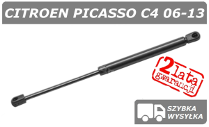 CITROEN C4 PICASSO SIŁOWNIK SZYBY / OKNA W KLAPIE BAGAŻNIKA - POLCAR