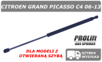 CITROEN C4 GRAND PICASSO SIŁOWNIK KLAPY BAGAŻNIKA Z OTWIERANYM OKNEM - PROLIFT