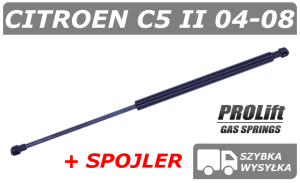 CITROEN C5 II + SPOJLER SIŁOWNIK KLAPY BAGAŻNIKA HATCHBACK - PROLIFT