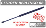CITROEN BERLINGO II (B9) 08-09 SIŁOWNIK SZYBY / OKNA W KLAPIE BAGAŻNIKA - POLCAR