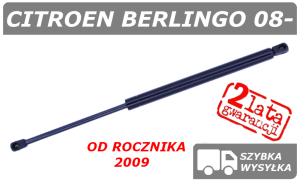 CITROEN BERLINGO II (B9) 09- SIŁOWNIK SZYBY / OKNA W KLAPIE BAGAŻNIKA - POLCAR
