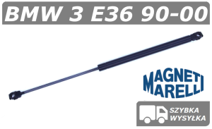 BMW 3 E36 SIŁOWNIK MASKI POKRYWY SILNIKA COUPE - MAGNETI MARELLI