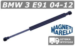 BMW 3 E91 SIŁOWNIK MASKI POKRYWY SILNIKA TOURING / KOMBI - MAGNETI MARELLI
