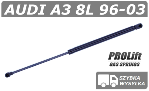 AUDI A3 8L 96-03, SIŁOWNIK MASKI, POKRYWY SILNIKA - PROLIFT