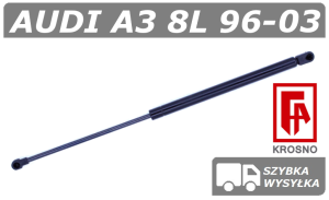 AUDI A3 8L 96-03, SIŁOWNIK MASKI, POKRYWY SILNIKA - KROSNO