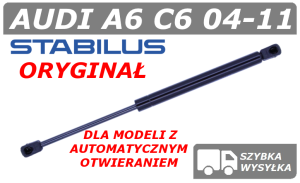 AUDI A6 C6 SIŁOWNIK KLAPY BAGAŻNIKA SEDAN Z AUTOMATYCZNYM OTWIERANIEM - STABILUS
