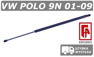 VW POLO IV 9N / 9N3 SIŁOWNIK MASKI POKRYWY SILNIKA - KROSNO