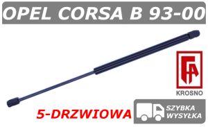 OPEL CORSA B 5-DRZWIOWA SIŁOWNIK KLAPY BAGAŻNIKA HATCHBACK - KROSNO