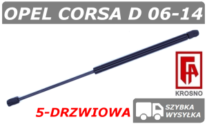 OPEL CORSA D 5-DRZWIOWA SIŁOWNIK KLAPY BAGAŻNIKA HATCHBACK - KROSNO